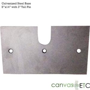 8" x 14" Steel Base