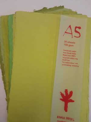 Khadi Pack - A5Grn, 6" x 8.25", 150 gsm