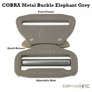 Cobra Buckle Grey Metal