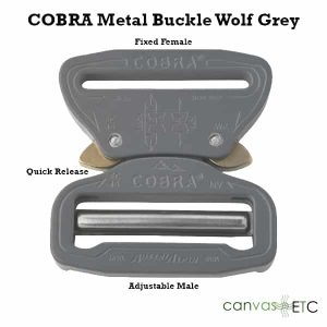 Cobra Buckle Wolf Grey Metal