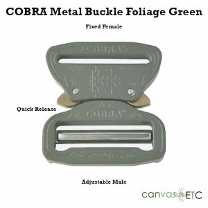 Cobra Buckle Foliage Green Metal