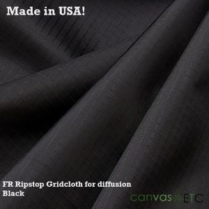 Ripstop Gridcloth | FR | Black