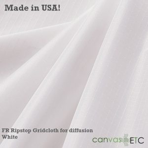 FR Gridcloth Ripstop | White