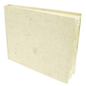 Khadi Handmade Hardback Book 13 x 16 cm White Rough