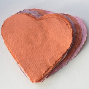Khadi Hearts Pack - HPNK, 6" x 6" - 280 gsm