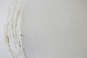 Khadi Rag Paper (White) | RO2 320 GSM 27" Diameter (3 Sheets)