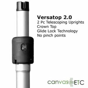2 Pc Uprights- Versatop Pipe and Base 2.0