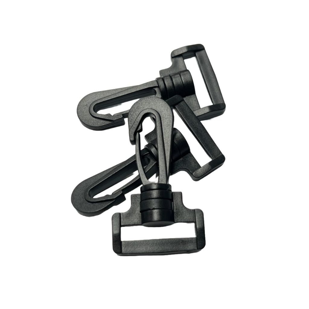 black plastic swivel hook for straps