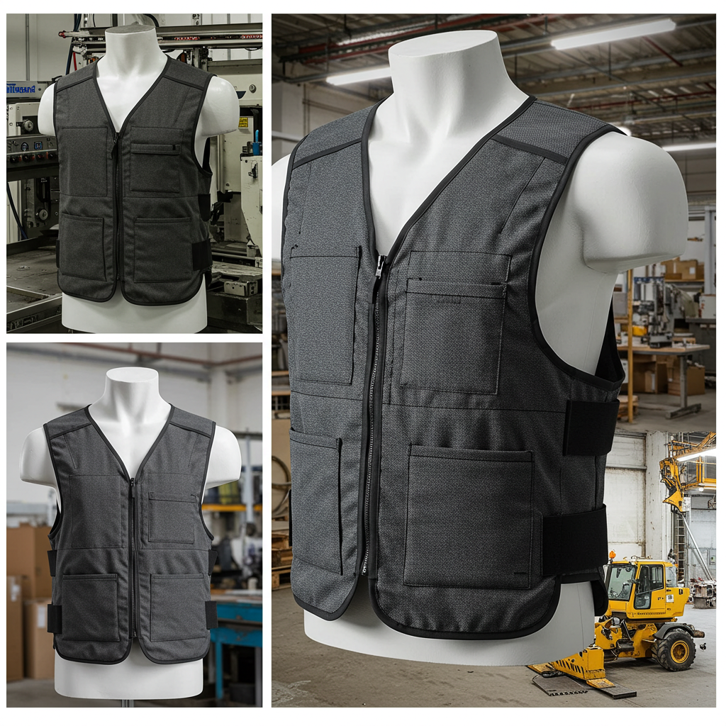 Finished protective vest made from UHMWPE cut-resistant fabric. Illustrates the end applications of the material.